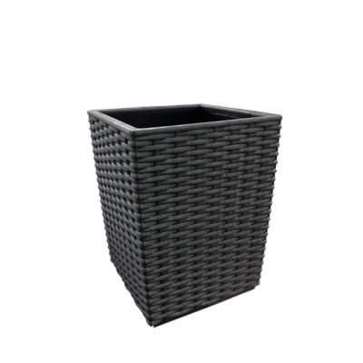 HG-3252 Dark Grey (Ø22cmxH27cm) Square Plastic Pot