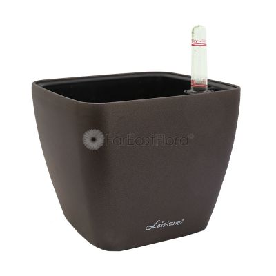 Leizisure HG-3108 Self-Watering Pot (L15cmxW15cmxH13cm) - Coffee