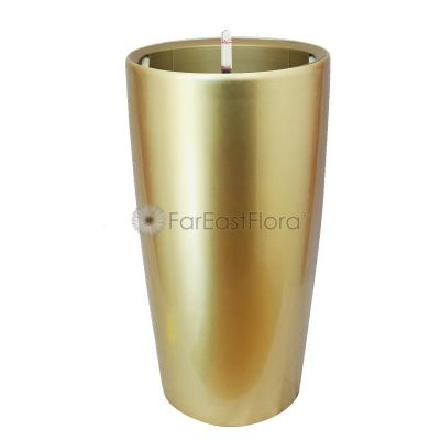 Leizisure HG-3301 Self-Watering Pot (Ø33xH57cm) - Deep Gold