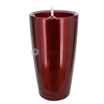 Leizisure HG-3301 Self-Watering Pot (Ø33xH57cm) - Wine Red