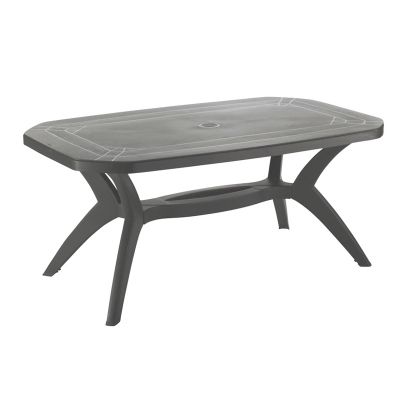 Grosfillex Ibiza Table (165x100cm) - Charcoal