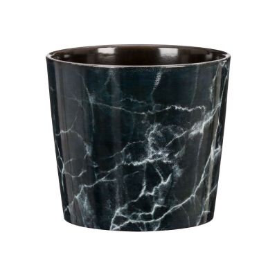 Scheurich 870/15 Cover Pot - Black Marble (Ø15cm)