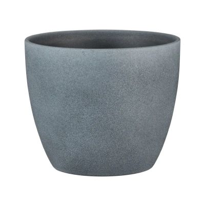 Scheurich 920/16 Cover Pot - Dark Stone (Ø16cm)