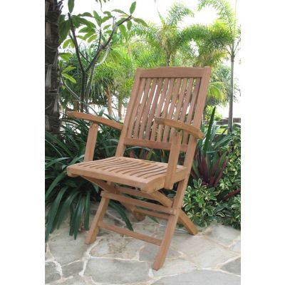 TGF-079A New Bali Folding Arm Chair (W55xD42xH95cm)