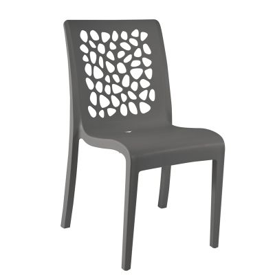 Grosfillex Tulipe Chair - Anthracite