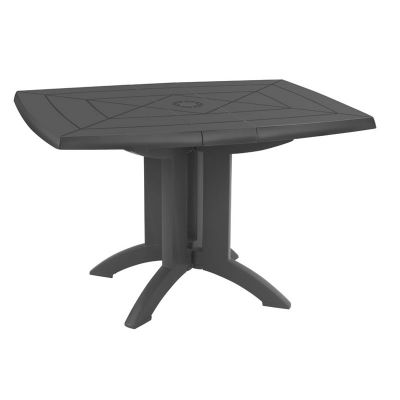Grosfillex Vega Table (118x77cm) - Charcoal