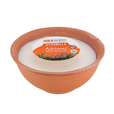 Waxworks Citronella Candle in Pie Dish