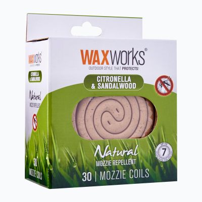 Waxworks Citronella & Sandalwood Mozzie Coils (30s)