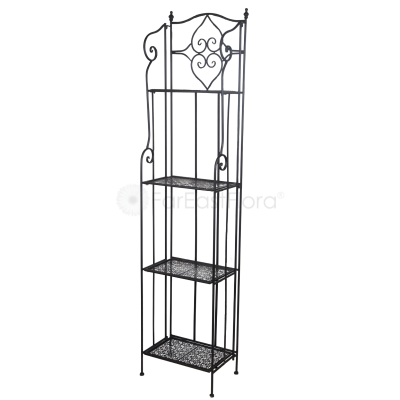 JD05-24007 Matte Black 4 TIER SHELF 38X28X165CM
