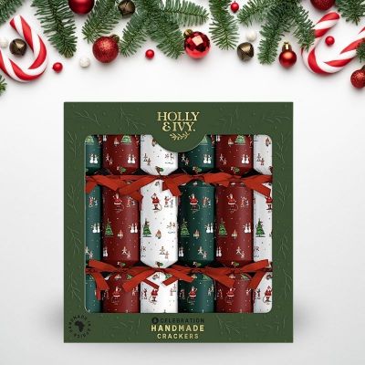 H&I-XMAS CRACKERS MINI SANTA AND FRIENDS (PPC) - NETT