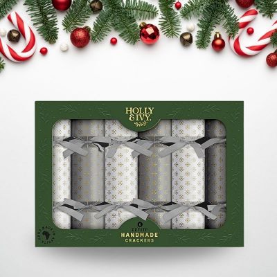 H&I-XMAS CRACKERS GOLD SNOWFLAKES (PPC) - NETT