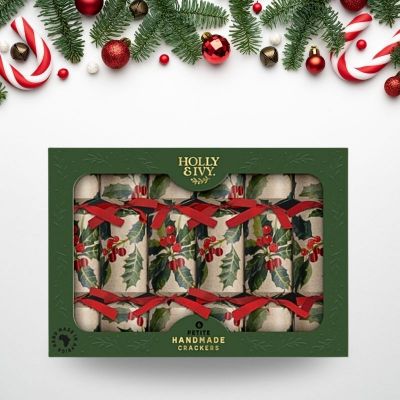 H&I-XMAS CRACKERS KRAFT HOLLY (PPC) - NETT