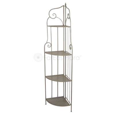 JD05-24009 Sandy Color 4 TIER CORNER RACK 49X33X165CM